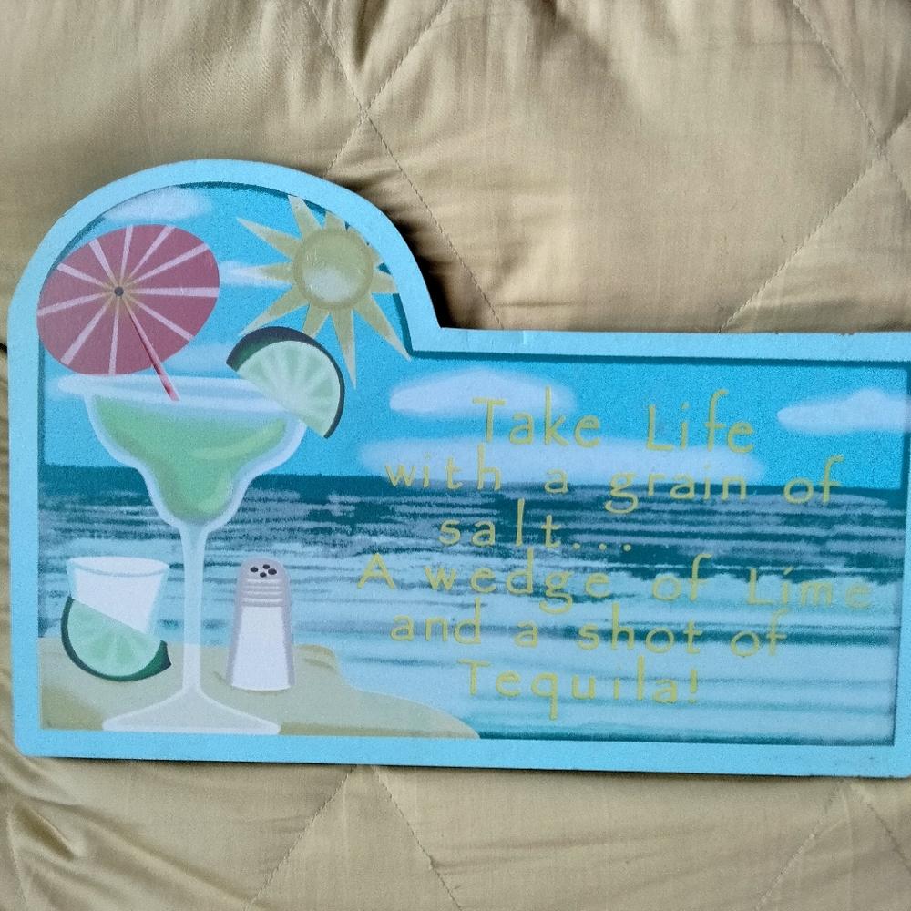 Wall decor beach tequila